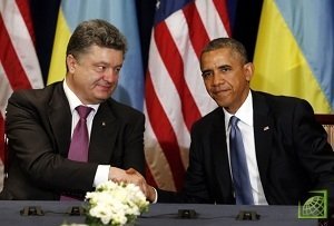 Отвечая на вопрос журналиста, остался ли Порошенко разочарованным ответом Обамы, он ответил, что получил больше, чем ожидал.