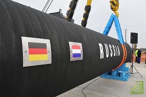 Газопровод «Северный поток» между Россией и Германией проходит по дну Балтийского моря