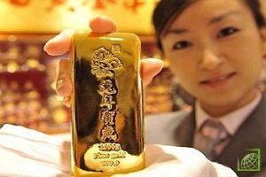 Потребление золота в Китае упало за год на 13%
