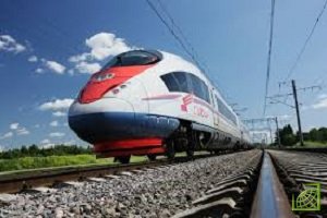 Перевозки пассажиров поездами «Сапсан» выросли на 4,4%