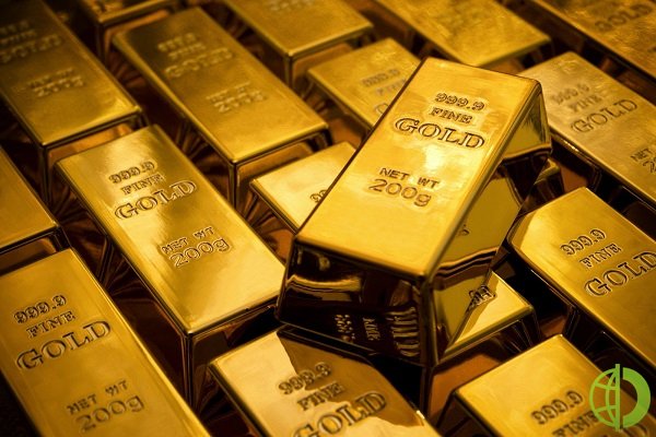 Спотовая цена золота упала на 0,2% до $1801,12 за унцию