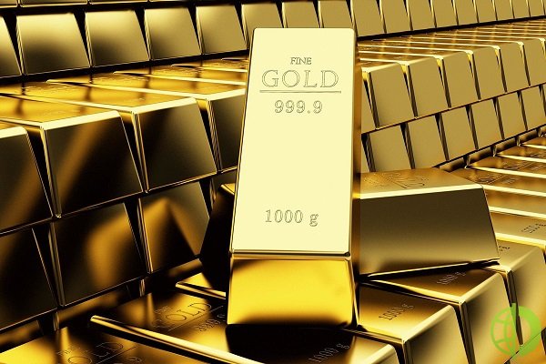 Спот цена золота торгуется на уровне 1822, 41 доллара за унцию