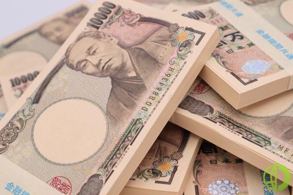 В понедельник иена резко выросла к доллару