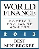 Лучший брокер в номинации Best Mini Broker по версии World Finance Awards