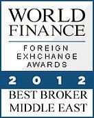 Лучшая компания в номинации Best Forex Broker Middle East по версии World Finance Awards