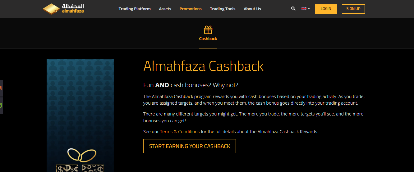 Бонусы Almahfaza - Cashback Bonus